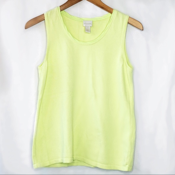 Chico’s • Lime Green 90’s Tank Top - Picture 2 of 4